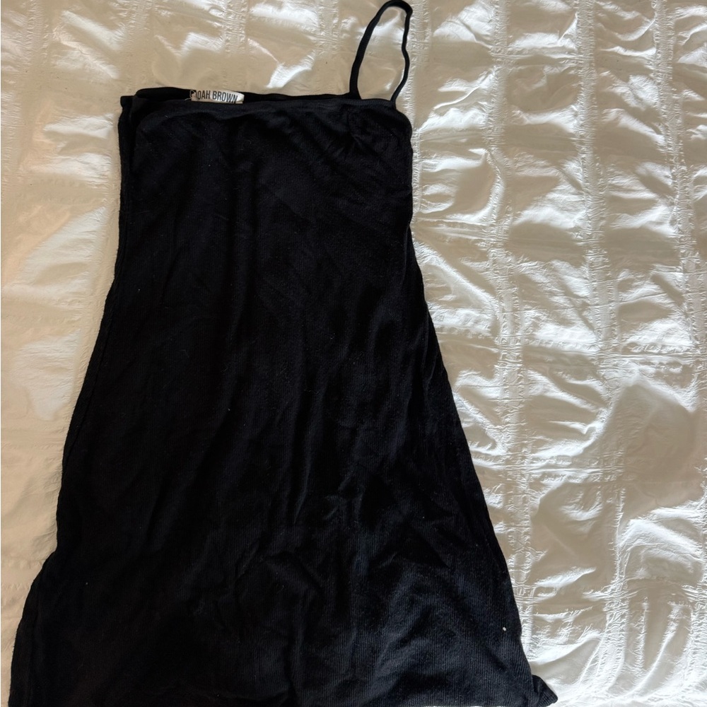 Joah Brown Black Slip Tank Dress